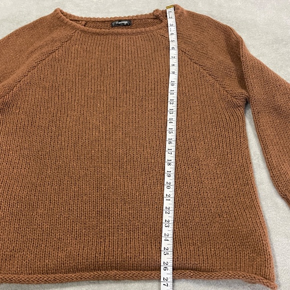 Brown Knit Sweater Size Large - Picture 9 of 11